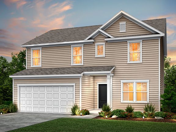 Aspire Exterior LC1A with a 2-car garage