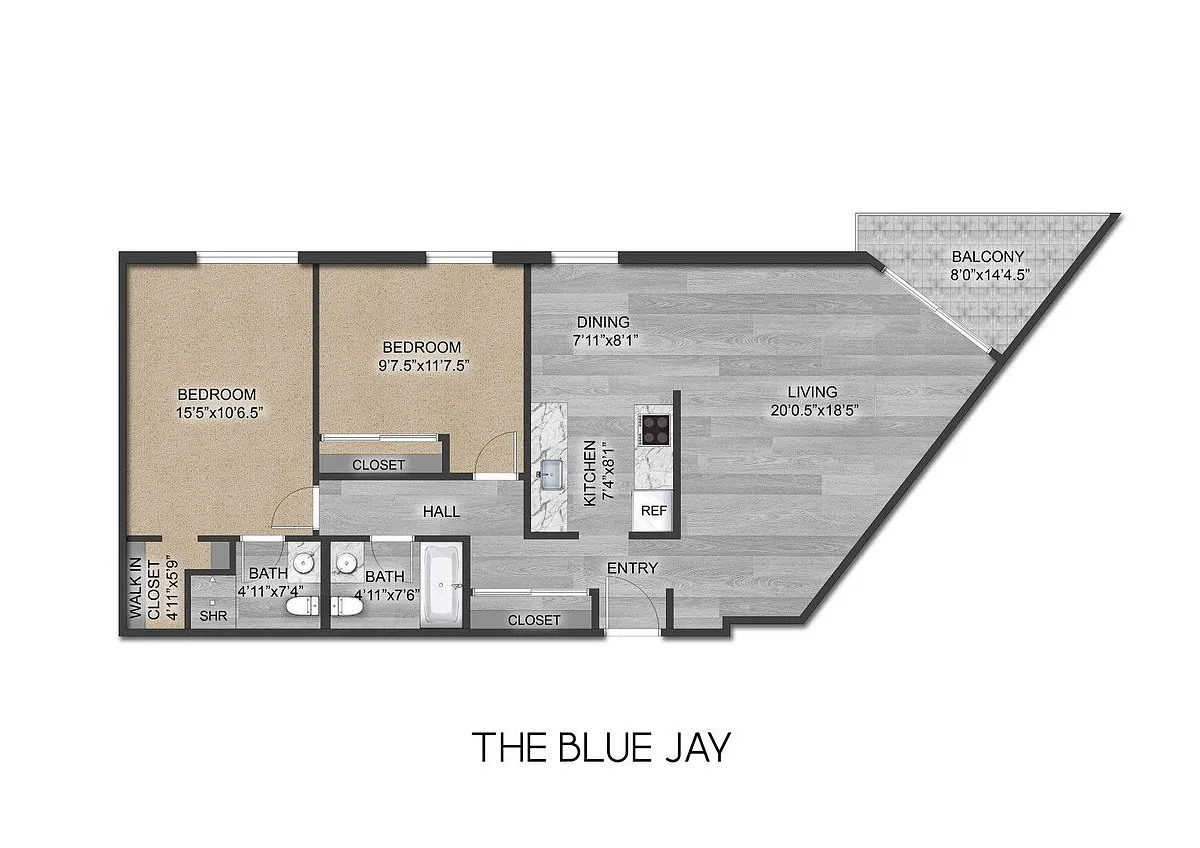 Floor plan The Blue Jay