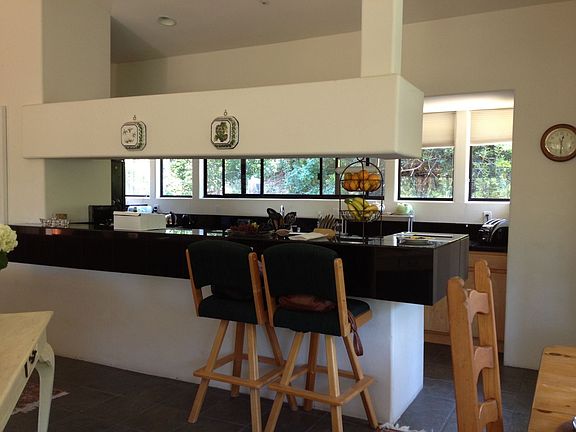 Open kitchen, marble counter