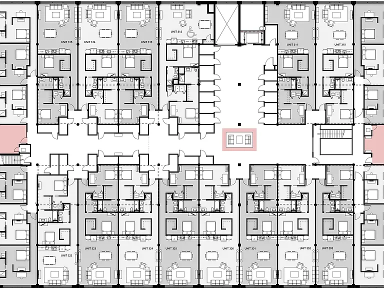 3rd Floor Unit Layout