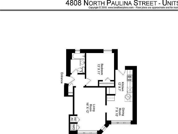 2nd image of 4838 N Paulina St #B