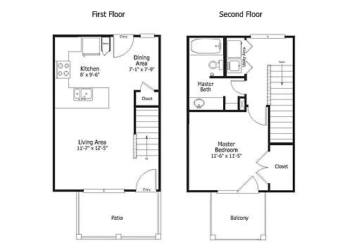 Floor plan Oaks 3THA1