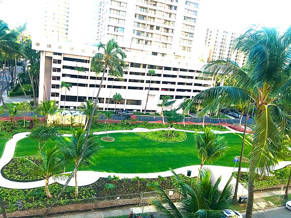 View to the Aloha park from the living room and master bedroom