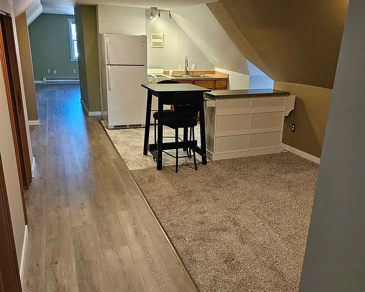 Kitchen/Living room area fresh after update.