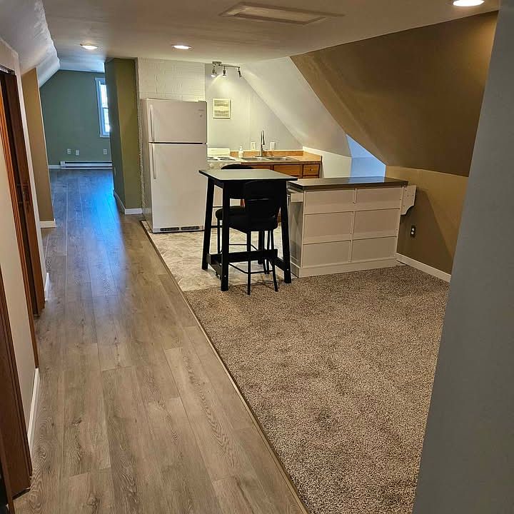 Kitchen/Living room area fresh after update.