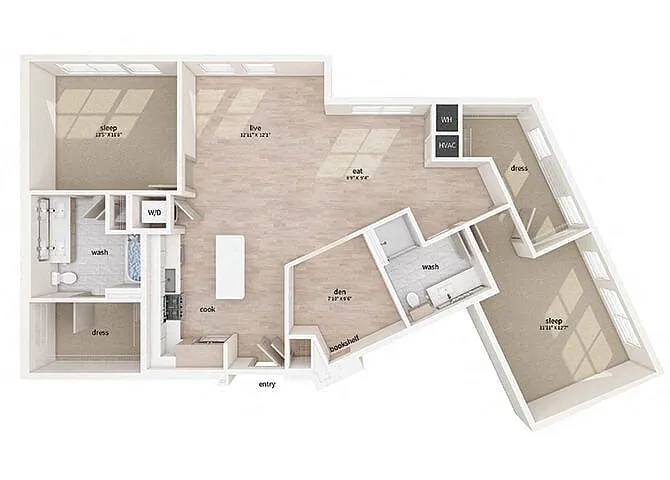 Floor plan B11D