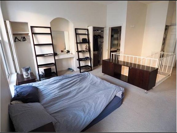 Bedroom with built in closets