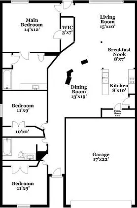 3 bed, 2.0 bath, 1414 sqft, $1,675 — Photo 4