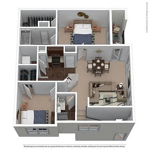 Floor plan B2G - Attached Garage Included