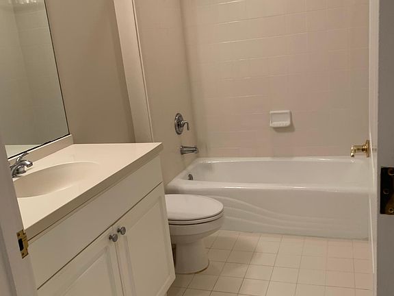 There are two bathrooms in each bedroom.
