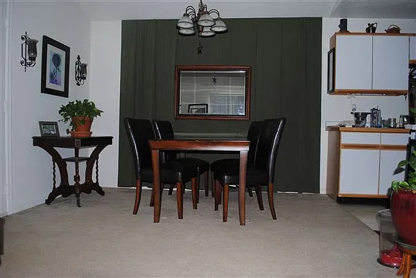 spacious dining room