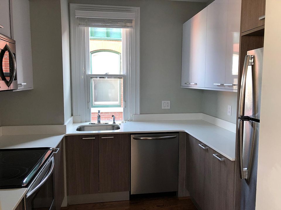 Lots of Cabinets and modern finishes.