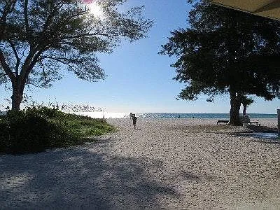 Anna Maria beaches are a bicycle ride away or catch the Free Trolley across the street