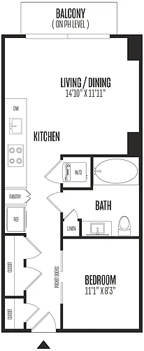 Floor plan Studio-STU