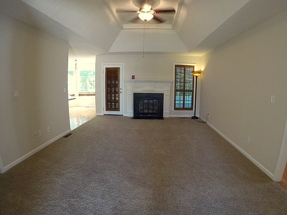 Living room with gas fireplace