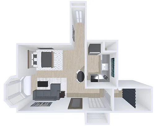 Floor plan studio 1