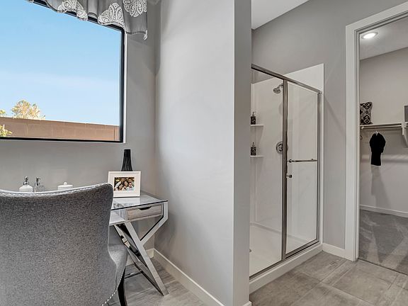 Walk-in closet in owner s bath