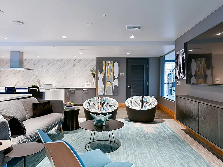 Resident lounge and entertainment area