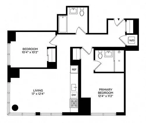 Floor plan 2W Penthouse South