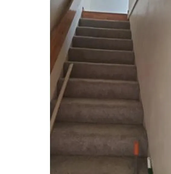 Stairs to go upstairs above the master bedroom