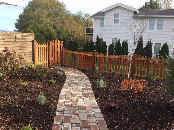 Path leads to patio