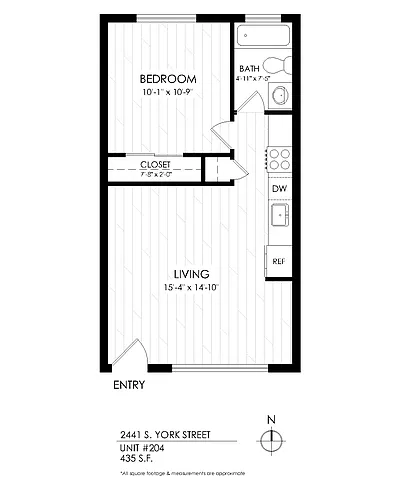 Floor plan 1 Bedroom