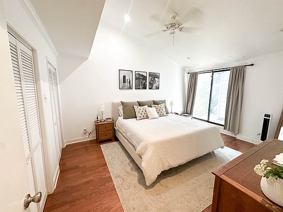 Upstairs Master Bedroom with sliding glass doors