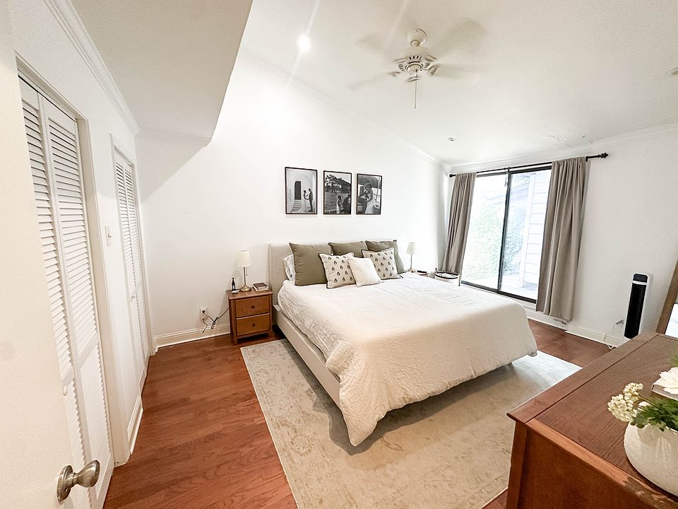 Upstairs Master Bedroom with sliding glass doors