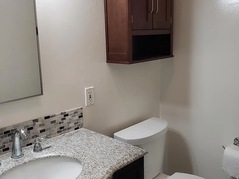 More storage and toilet