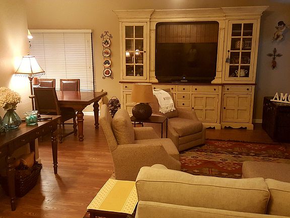 Living room and dining room partial view
