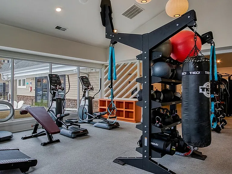 Experience the convenience of a well-equipped fitness center right at home.
