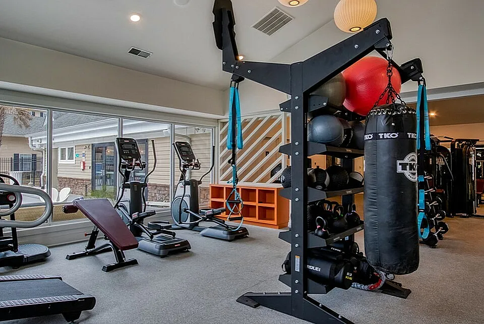 Experience the convenience of a well-equipped fitness center right at home.