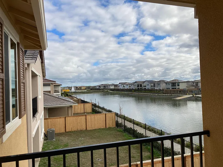 View from Master Bedroom balcony.