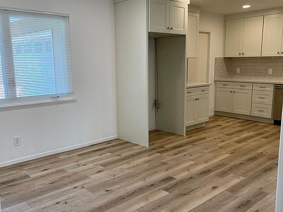 Dining room entrance attached to kitchen.