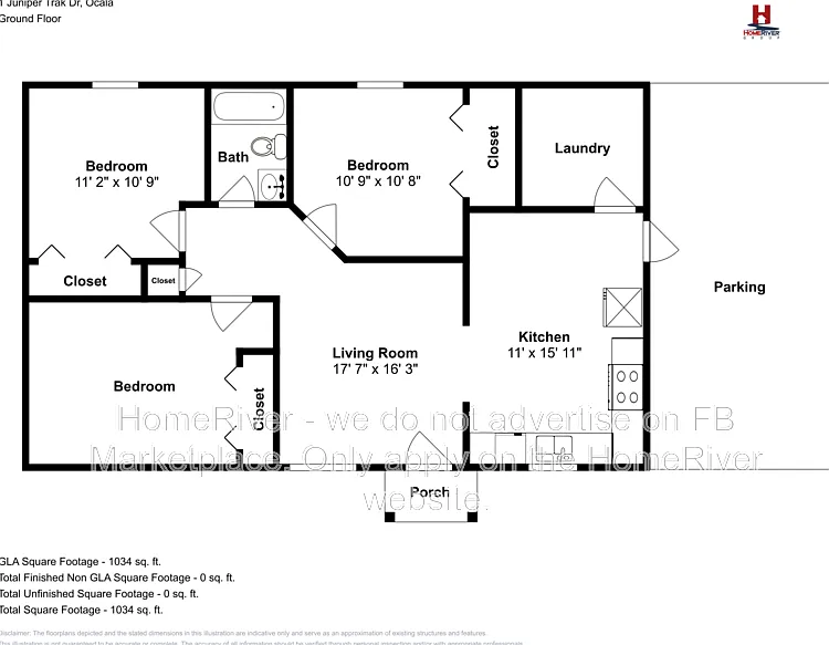 3 bed, 1.0 bath, 1000 sqft, $1,395 — Photo 3