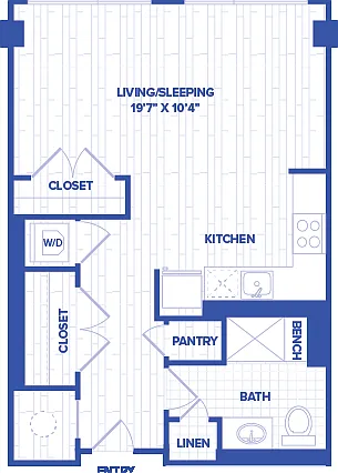J7 floor plan Watermark at Buzzard Point
