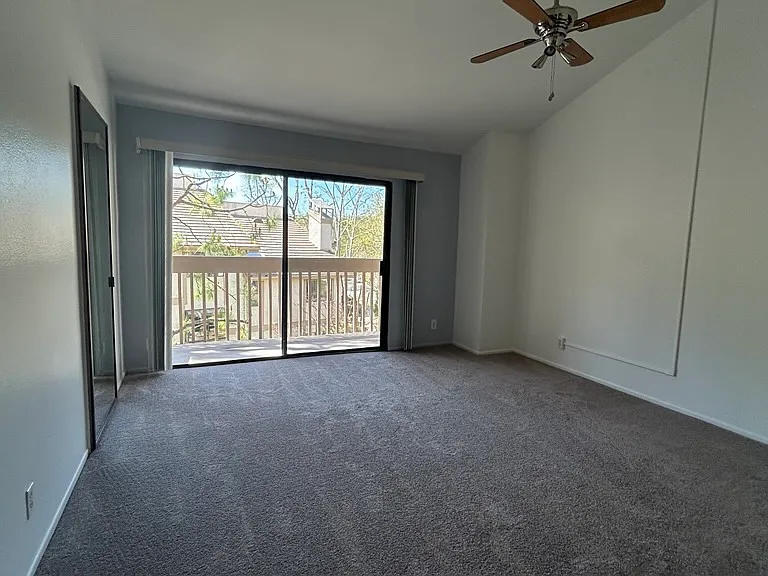 Master bedroom with balcony
