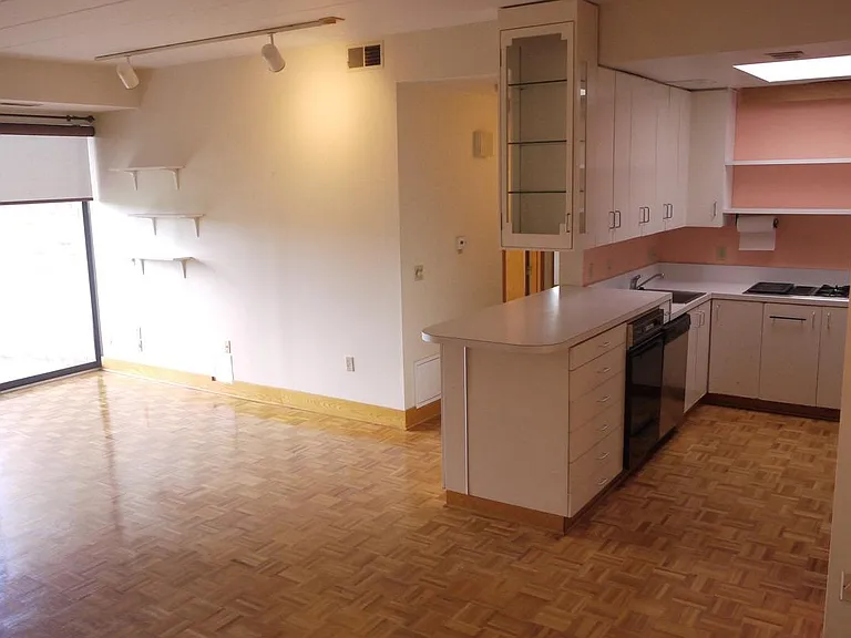 Entering unit, living, dining, kitchen