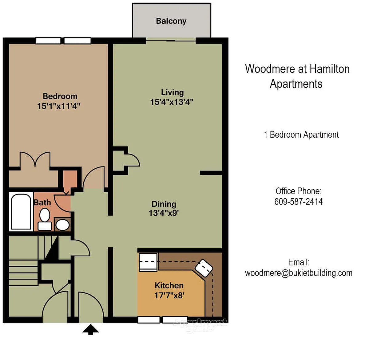 Floor plan One Bedroom