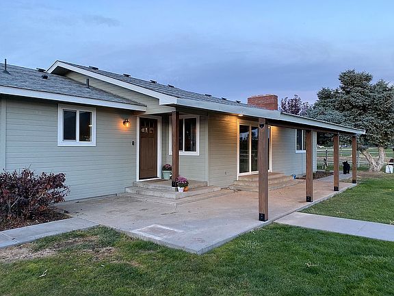 Covered porch, new lighting.