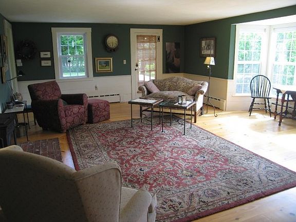 Big living room  bay window