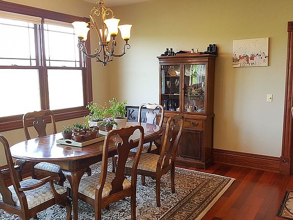Breakfast area leads to deck
