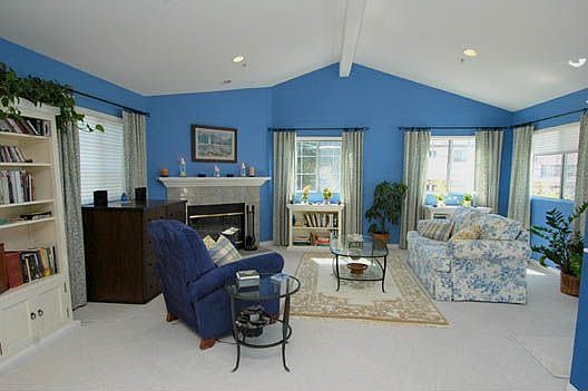 Bright and sunny living room with plenty of windows 