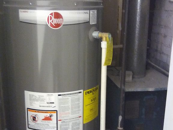 New hot water heater.