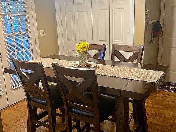Downstairs dining area