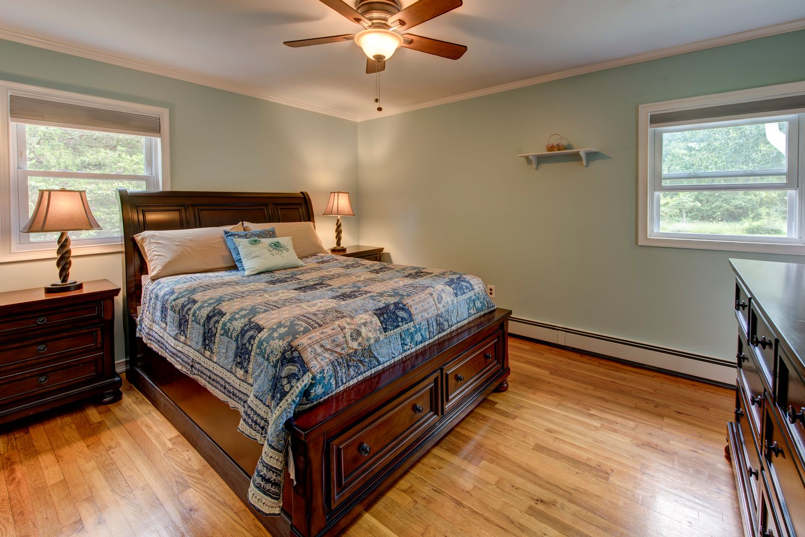  Master suite has a fireplace and full bath