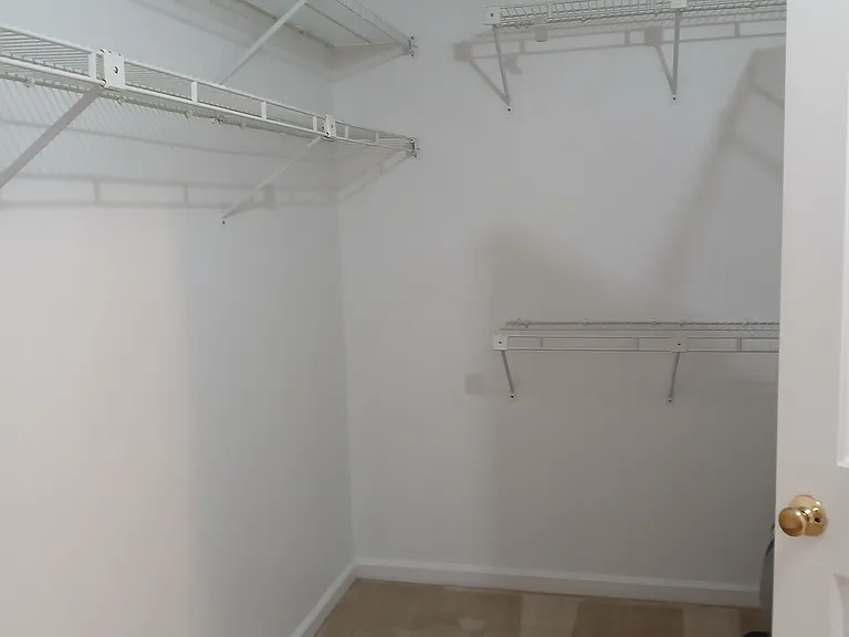 Huge walk in closet. With heat and air.