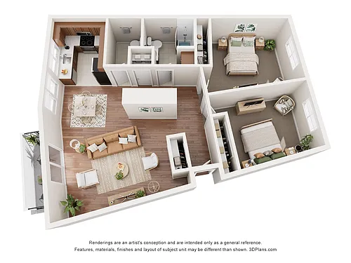 Floor plan Two Bedroom C