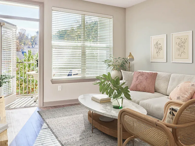 Living Room with Hard Surface Flooring