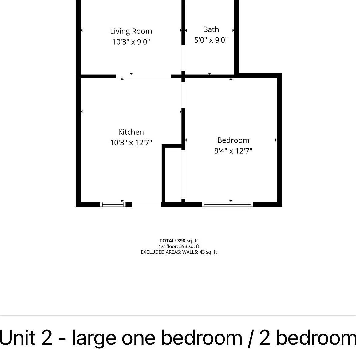 1 bed, $845 — Photo 2